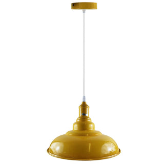 Hampton - Nordic Yellow Round Bowl Hanging Ceiling Light