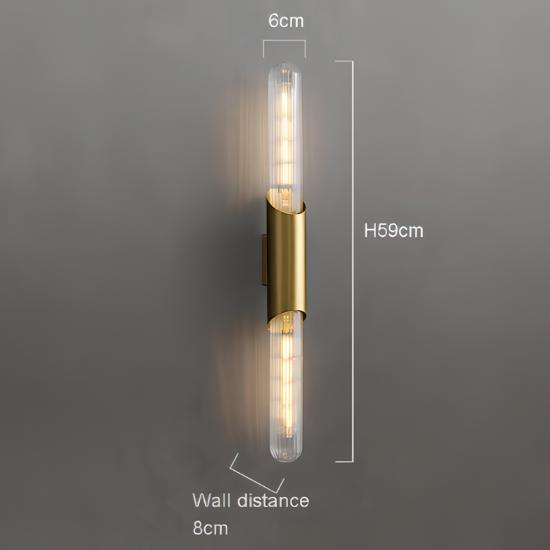 Saver - Modern Gold Tube Wall Light