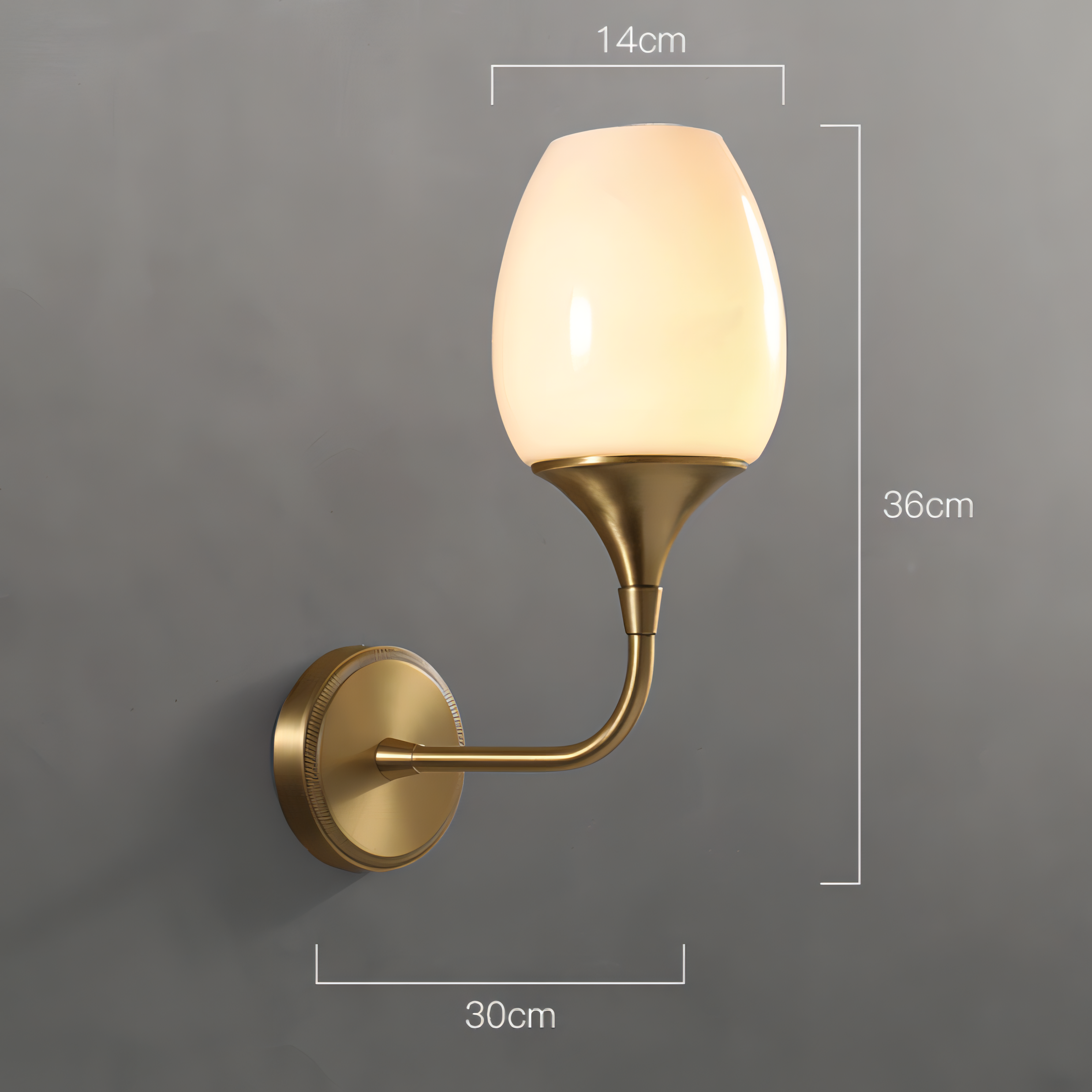 Postmodern Copper Wall Lamp