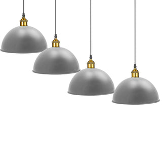 Saul - Modern Grey Round Pendant Ceiling Light