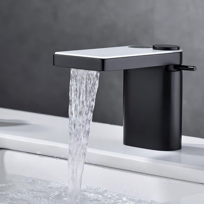 Arris - LED Display Black & White Smart Basin Tap