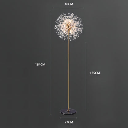 Ilias - Modern Dandelion Crystal Floor Light