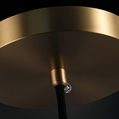 Castiel - Teardrop Black Cord Hanging Glass Pendant Ceiling Light