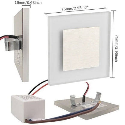 Olson - Square LED Modern Stairway Wall Light