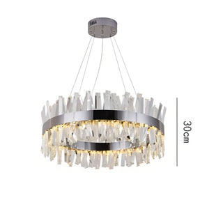 Johan - Up/Down Crystal Glass Round Hanging Ceiling Light Chandelier