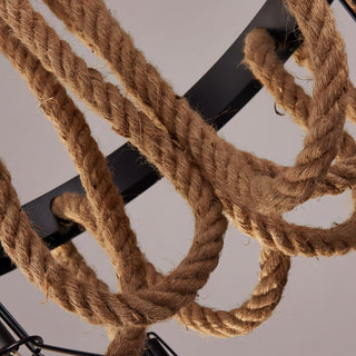 Damir - Vintage Hemp Rope Pendant Chandelier