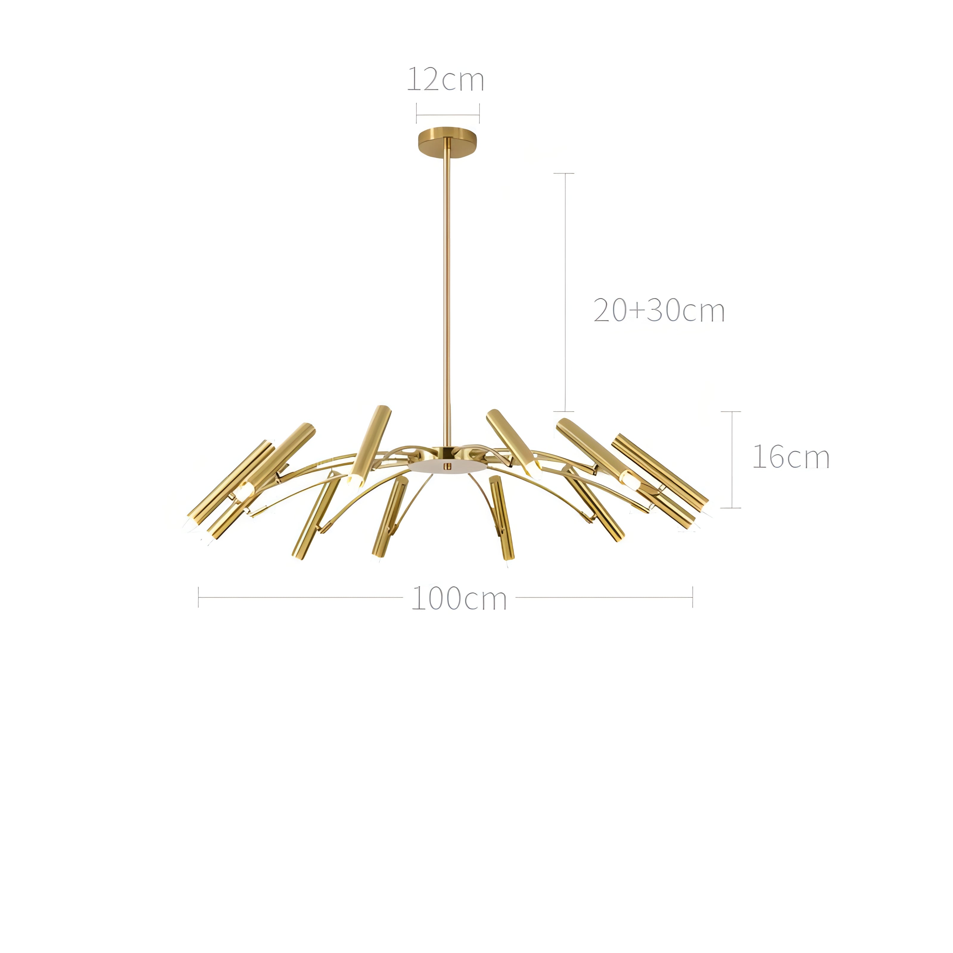 Bodie - Round Multi Adjustable Head Modern Ceiling Light Chandelier