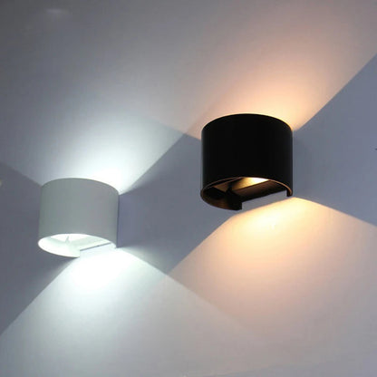 Hasmik - Round Adjustable Angle Up/Down Wall Lamp