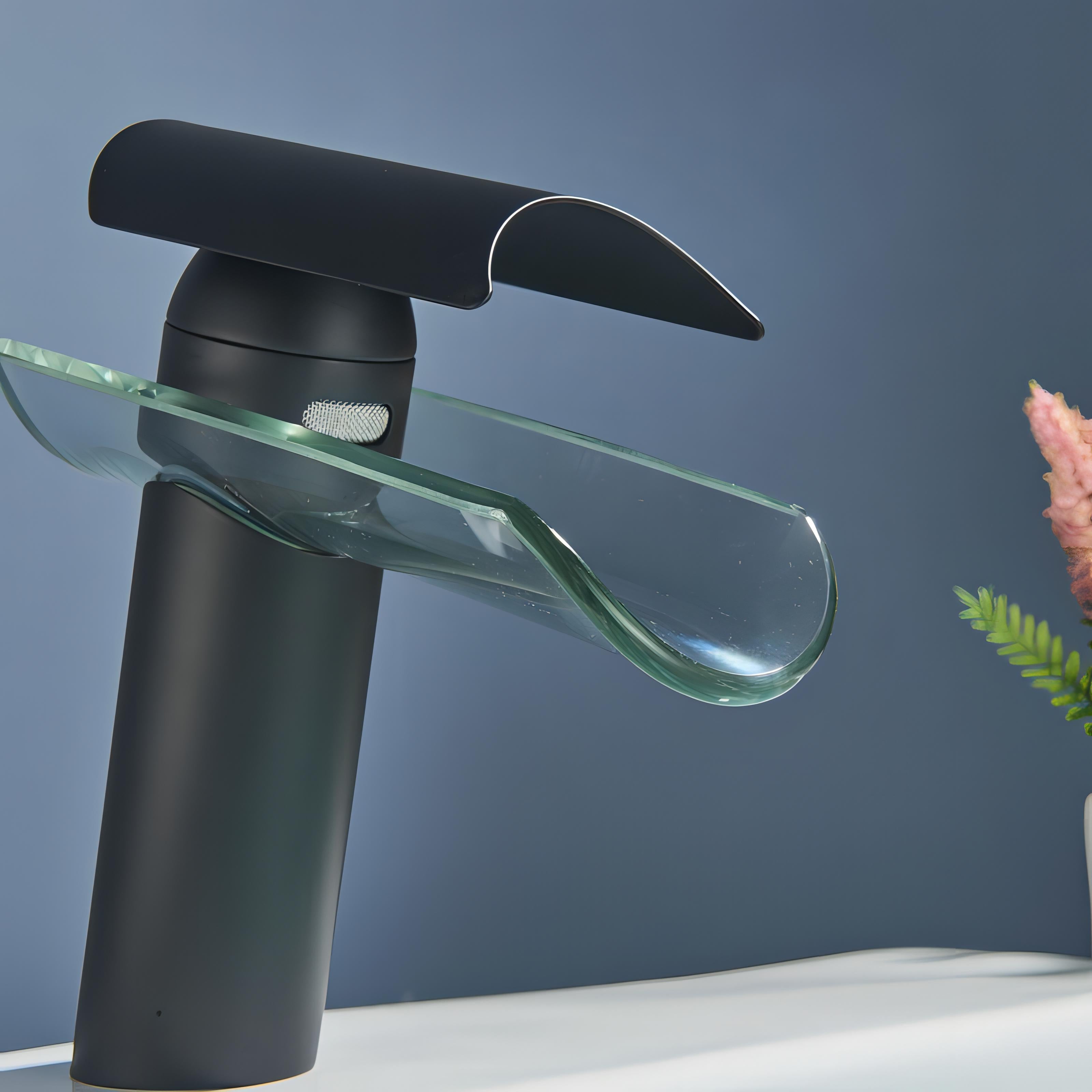 Vicenzo - Waterfall Single Lever Modern Bathroom Tap