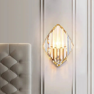 Jaela - Luxury Crystal Striped Gold Wall Light