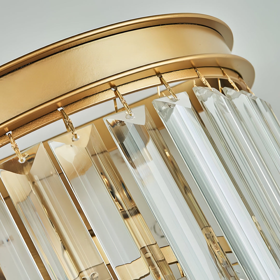 Atreus - Gold Curved Hanging Glass Wall Light