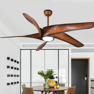 Kohl - 60inch Brown 5 Blade Ceiling Fan with Light