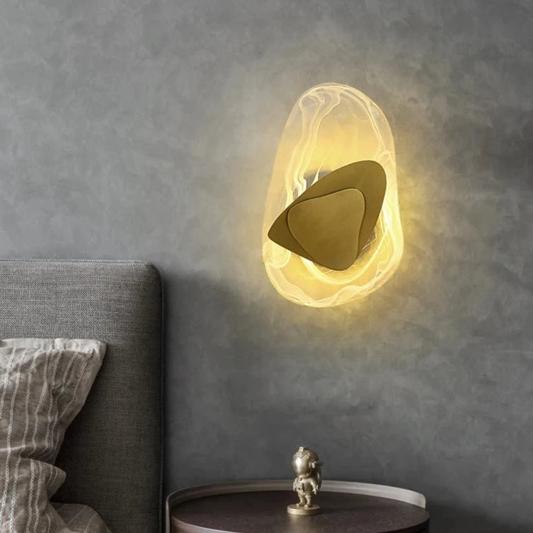 Fabian - Modern Glass & Metal Wall Lamp