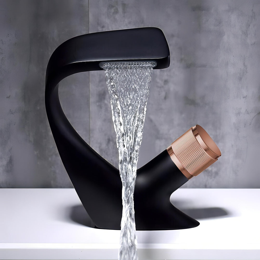 Czar - Modern Hot/Cold Curved Waterfall Basin Tap