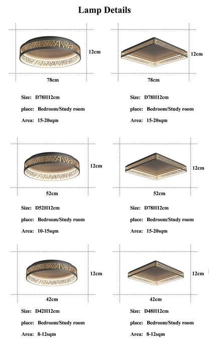 Leal - Modern LED Gold Branch Ceiling Light