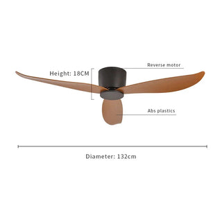 Jerome - 3 Blade Remote Control Silent Ceiling Fan Reversible