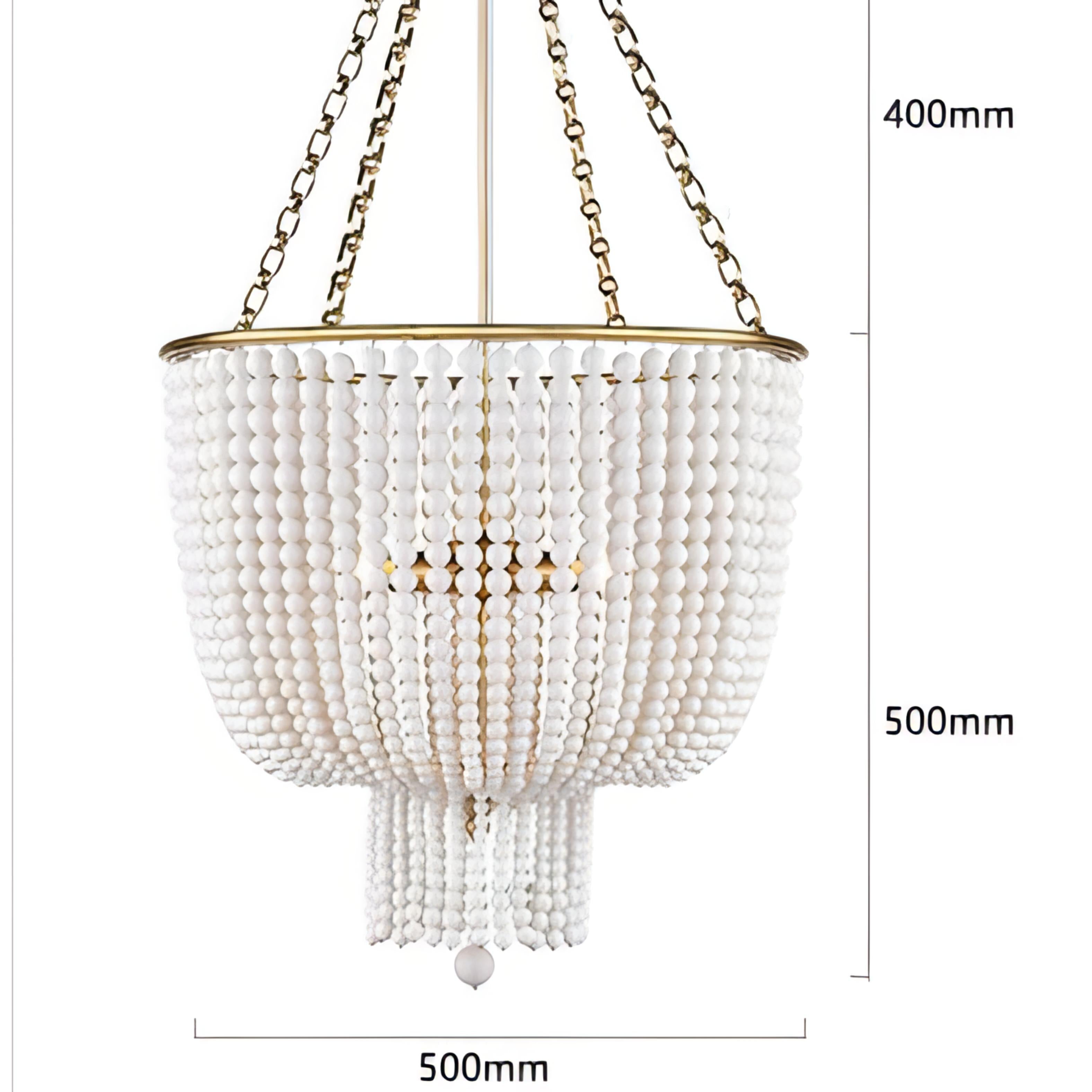 Khai - Modern Gold Bohemian Bead Ceiling Light Chandelier