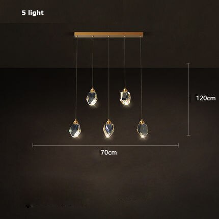 Cesar - Round Gold Crystal Glass Modern Ceiling Light Chandelier