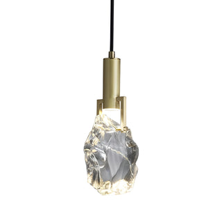 Vihaan - Crystal Pendant Gold Black Cord Hanging Ceiling Light