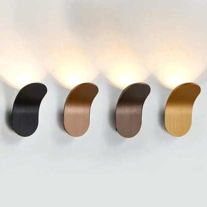 Maddox - Modern Curved Brushed Up LED Wall Light