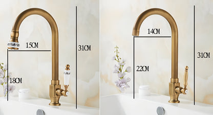 Francis - Antique Single Cold Water Kitchen Sink Tap