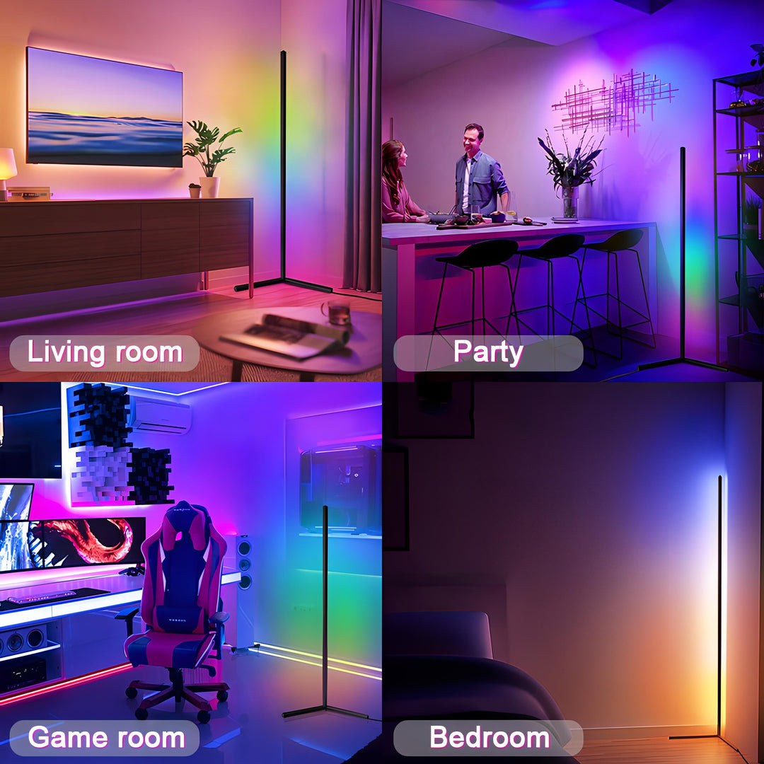 Aruna - Modern Thin Bar RGB LED Floor Light