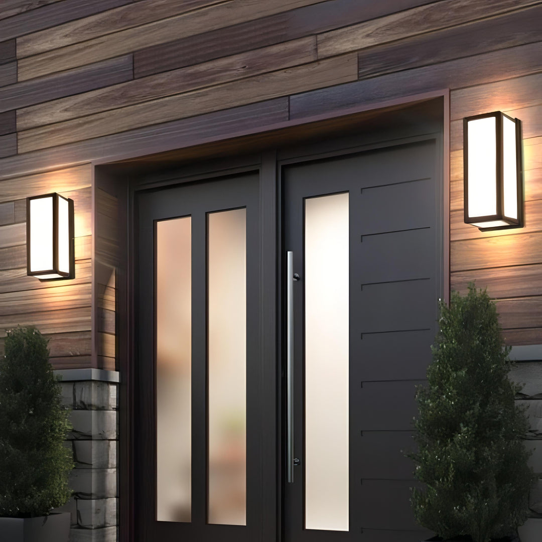 Amabelle - LED Outdoor Rectangle Wall Motion Sensor Lamp