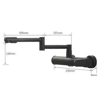 Kaison - Telescopic Folding Kitchen Wall Mounted Mixer Tap