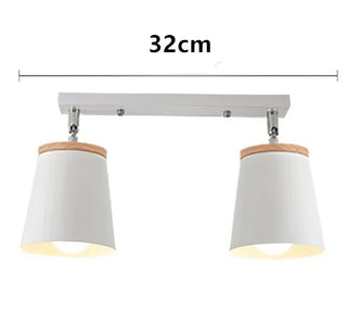 Sherry - Modern White Minimalist Adjustable Semi Flush Ceiling Light