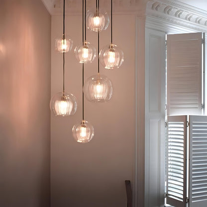 Azriel - Modern Doubler Glass Shade Pendant Ceiling Light