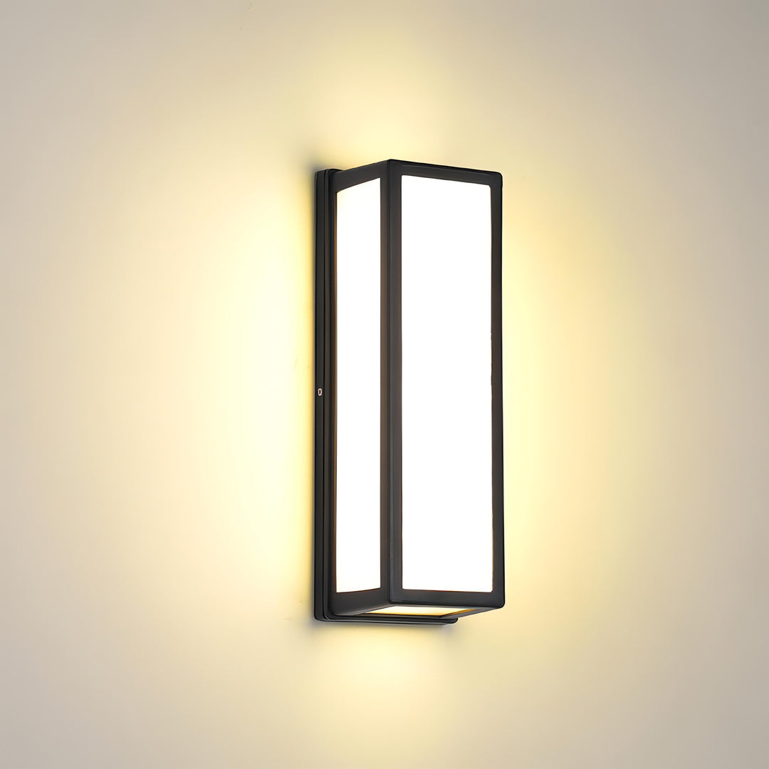 Amabelle - LED Outdoor Rectangle Wall Motion Sensor Lamp