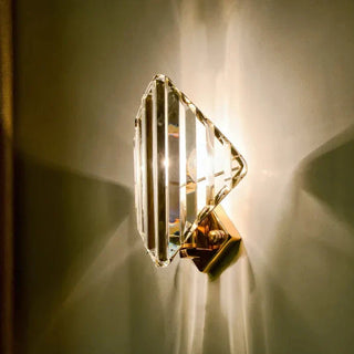 Jaela - Luxury Crystal Striped Gold Wall Light