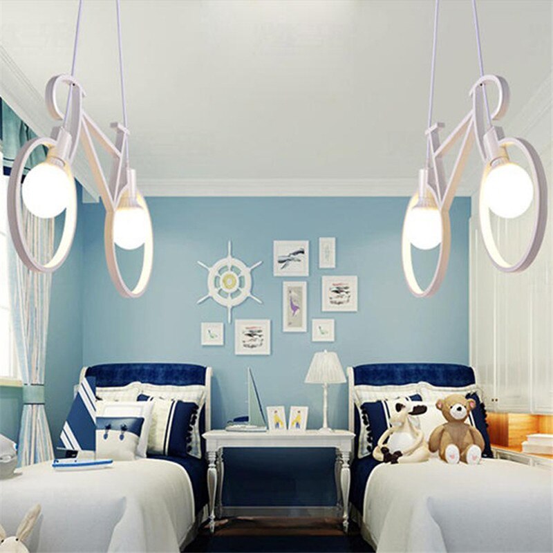 Dorika - Retro Black Bicycle Pendant Ceiling Light