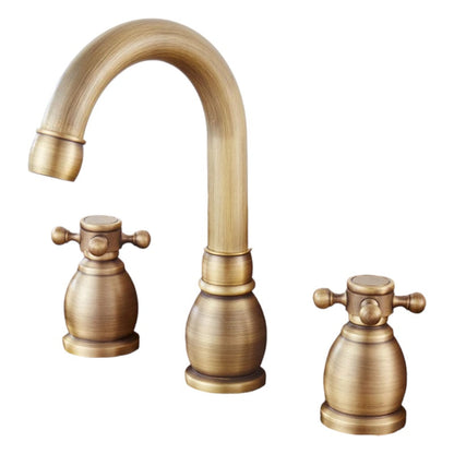 Troutman - Antique Double Handle Hot/Cold Mixer Basin Tap