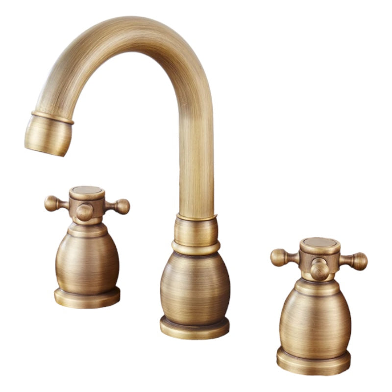 Troutman - Antique Double Handle Hot/Cold Mixer Basin Tap