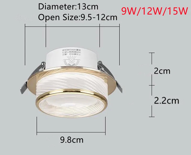 Nemone - Modern Dimmable Recessed Round LED Ceiling Downlight