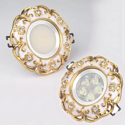 Demeter - Gold Garland White LED Recessed Downlight Ceiling Light