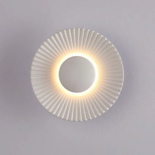 Battistina - Modern Circular Patterned Glass LED Wall Light