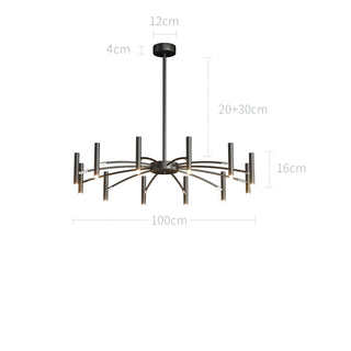 Bodie - Round Multi Adjustable Head Modern Ceiling Light Chandelier