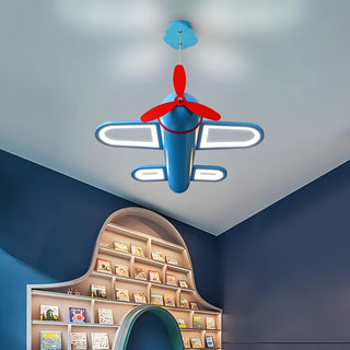 Tru - Children's Room Hanging Airplane LED Ceiling Light