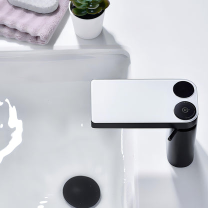 Arris - LED Display Black & White Smart Basin Tap