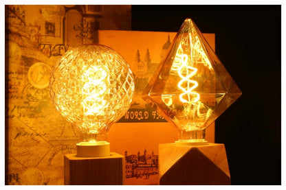 Retro Diamond Spiral E27 Screw Bulb 4W