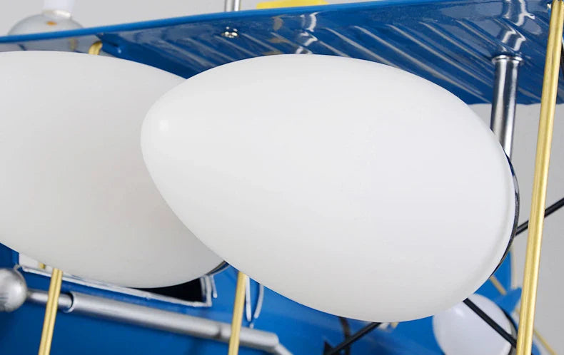 Kaylani - Hanging Plane Kids Ceiling Light