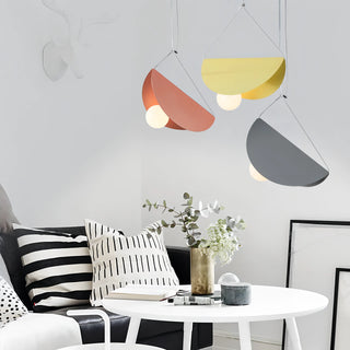 Romana - Geometric Semi Circle Colourful Hanging Pendant Ceiling Light