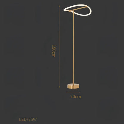 Oliver - Modern LED Swirl Floor Lamp