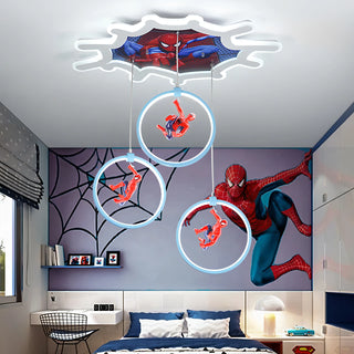 Devlin - Spider Man LED Cob-Web Children's Ceiling Light