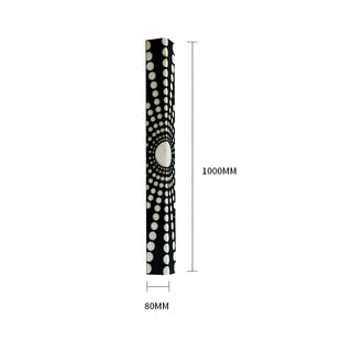 Jasmyne - Black LED Stainless Steel Fire Ball Rectangle Wall Light