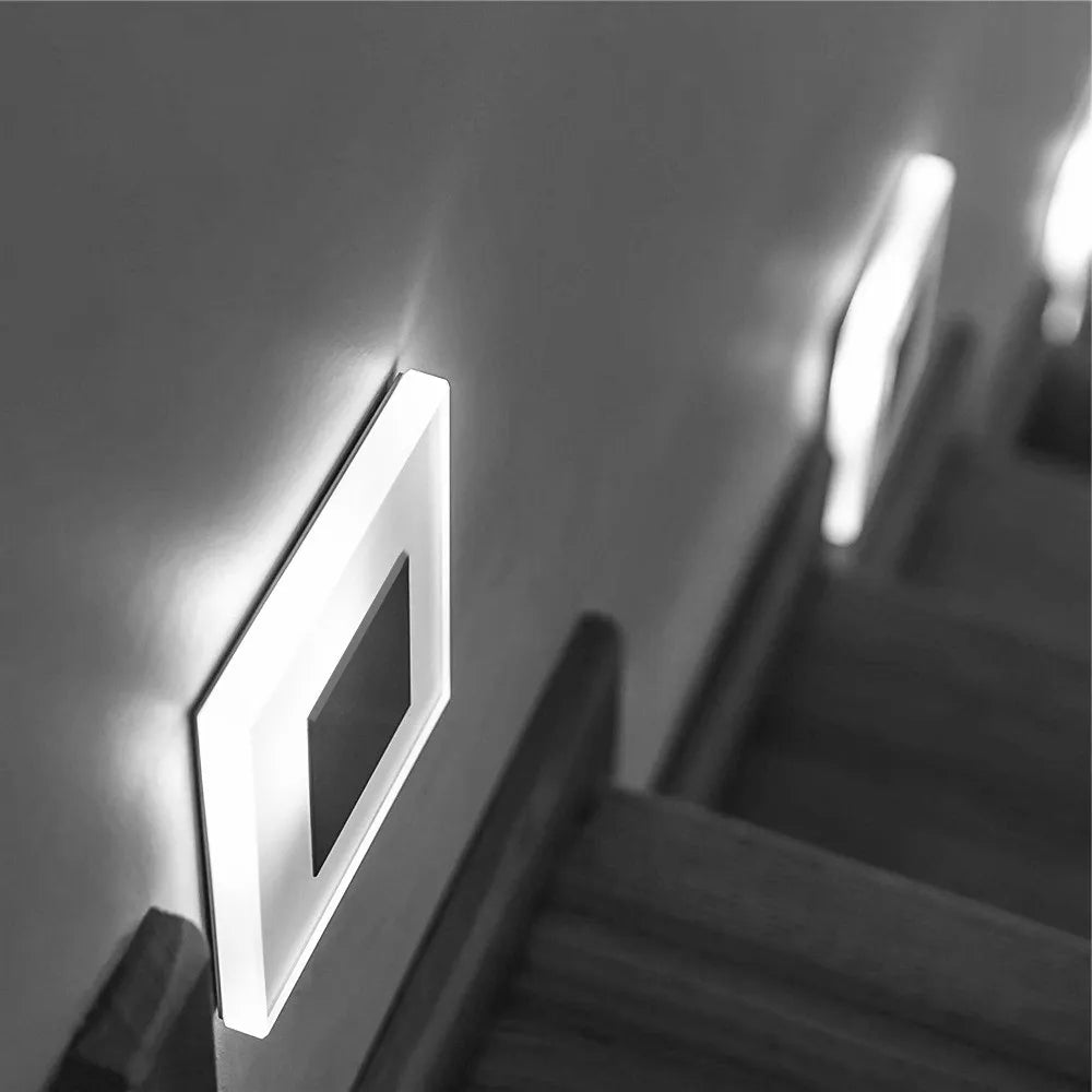 Olson - Square LED Modern Stairway Wall Light