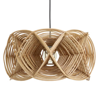 Antonia - Rattan Weaved Brown Pendant Ceiling Light Southeast Asia Style