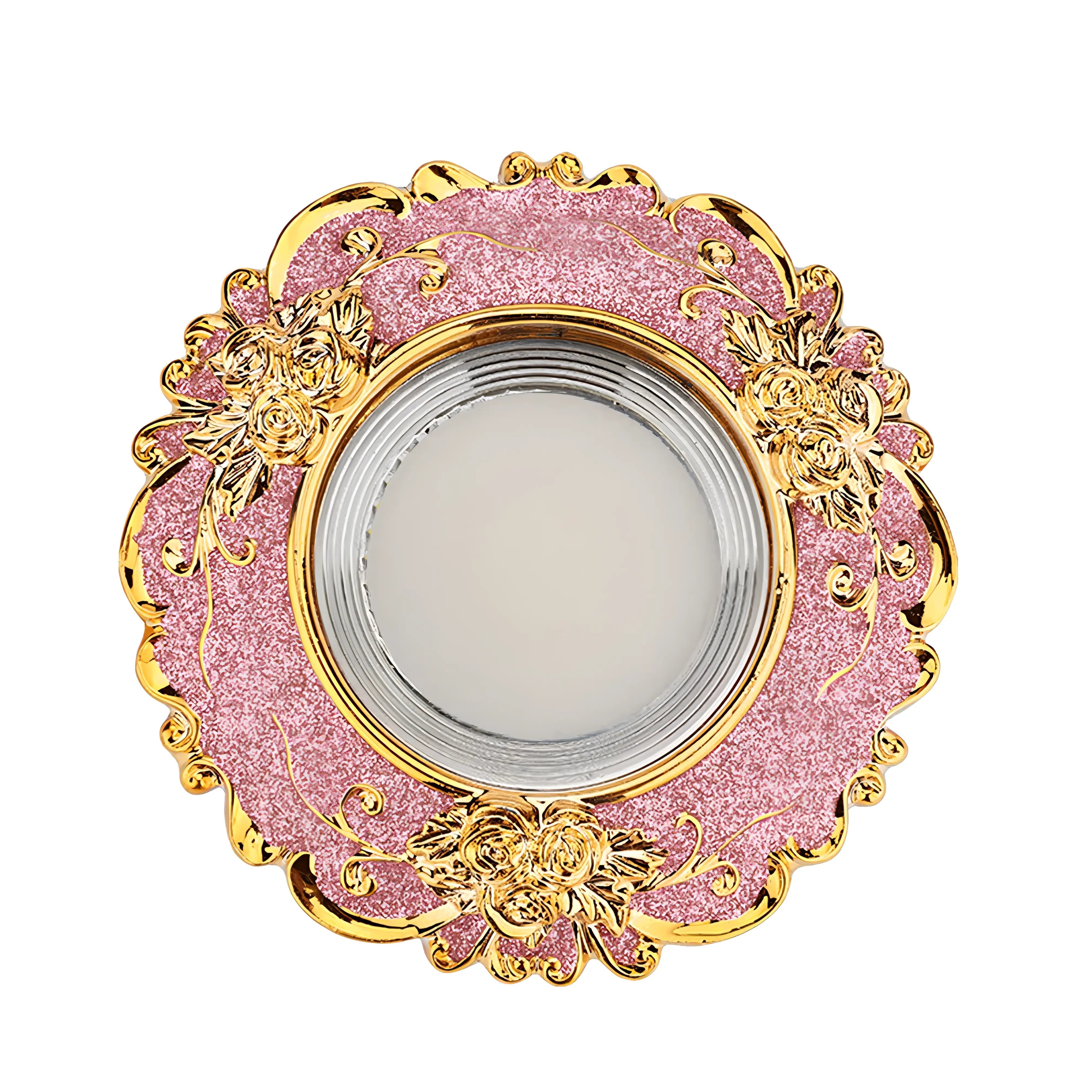 Bratcher - European Pink/Gold Vintage Recessed Ceiling Downlight